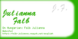 julianna falb business card